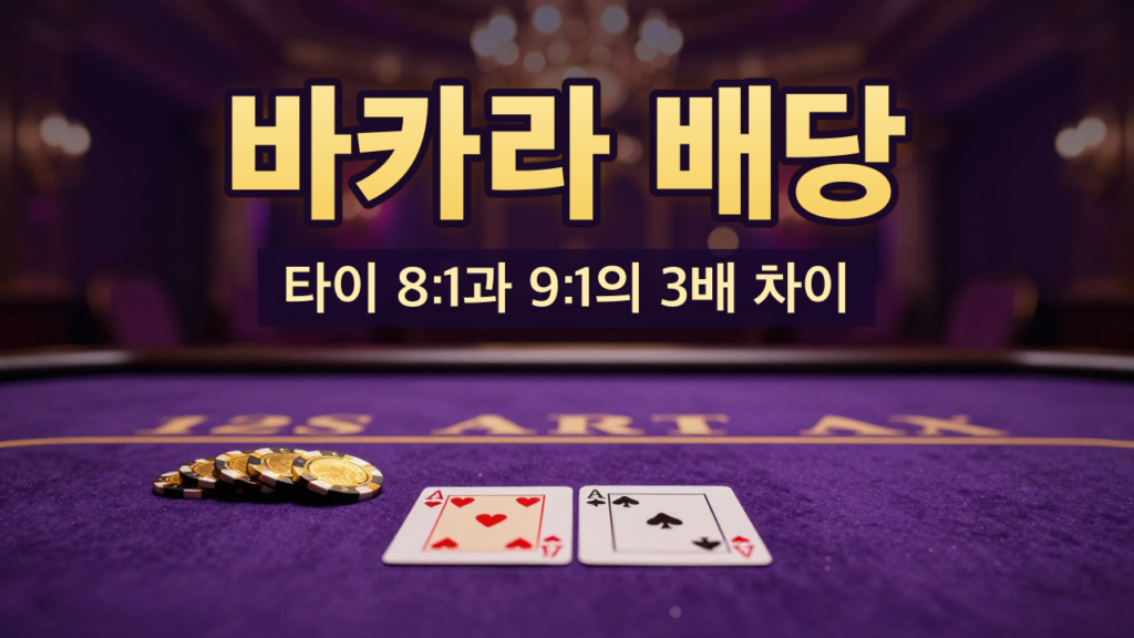 바카라 배당과 하우스 엣지 안내 대표이미지