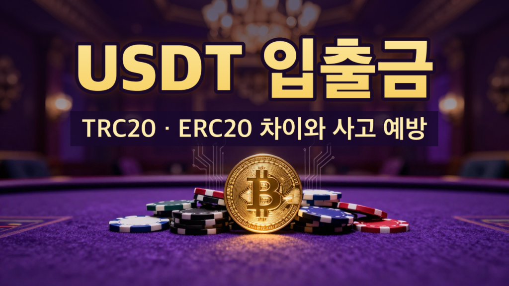 USDT 입출금 TRC20·ERC20 차이 안내 대표이미지